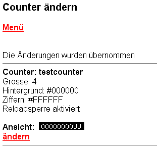geänderter Counter